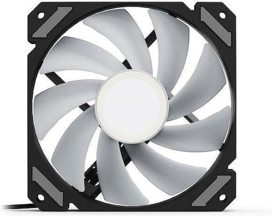 Sharkoon Mirror Case Fan Sharkoon 120mm (1500rpm) with ARGB Lighting and 4-Pin PWM Connection