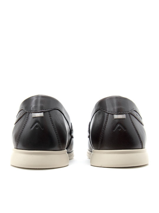 Δερμάτινα Ανδρικά Loafers σε Καφέ Χρώμα