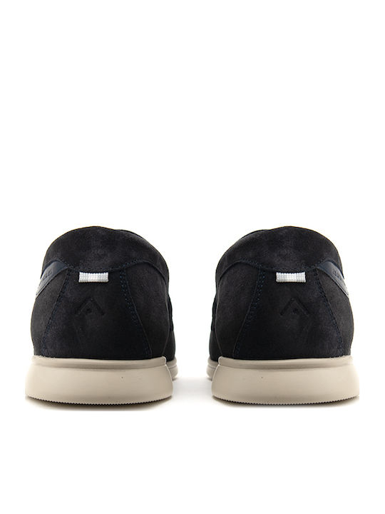 Suede Ανδρικά Loafers σε Μπλε Χρώμα