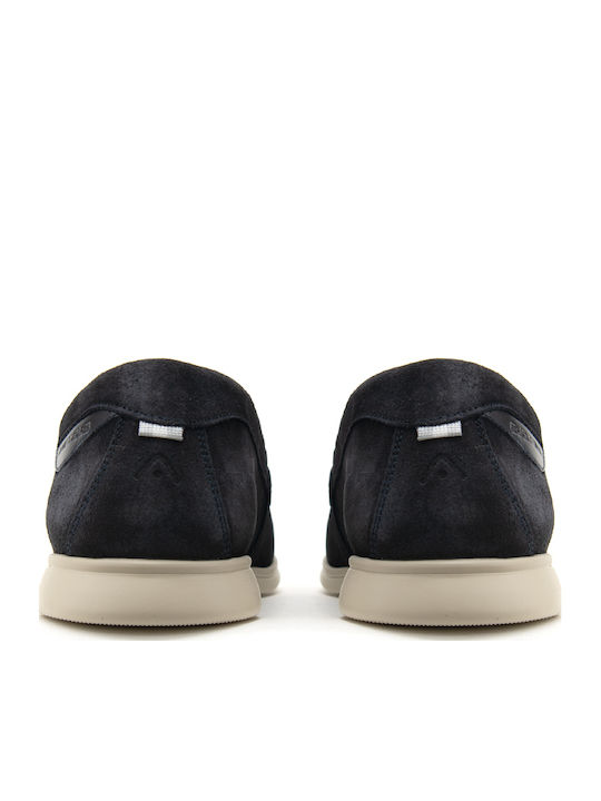 Suede Ανδρικά Loafers σε Μπλε Χρώμα