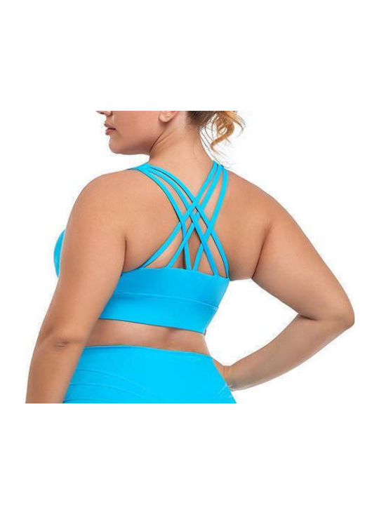Women's Sports Bra without Padding Light Blue