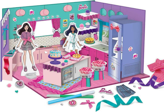 Lisciani Giochi Paper Cutting DIY Barbie Kitchen for Children 4+ years old Years