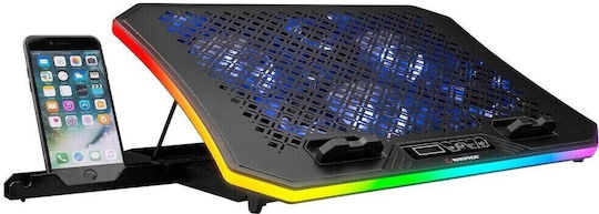 Rampage Metafor Cooling Pad για Laptop με 6 Ανεμιστήρες και Φωτισμό
