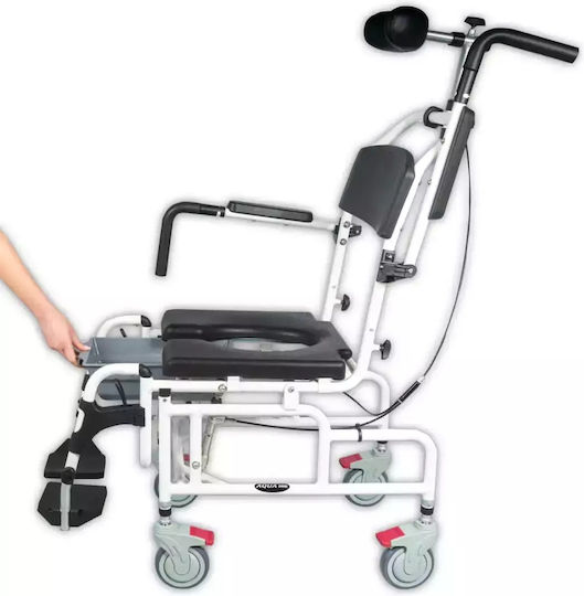 Mobiak Aqua Reclining Wheelchair Bathroom Folding Special Type 41cm 0805498 White