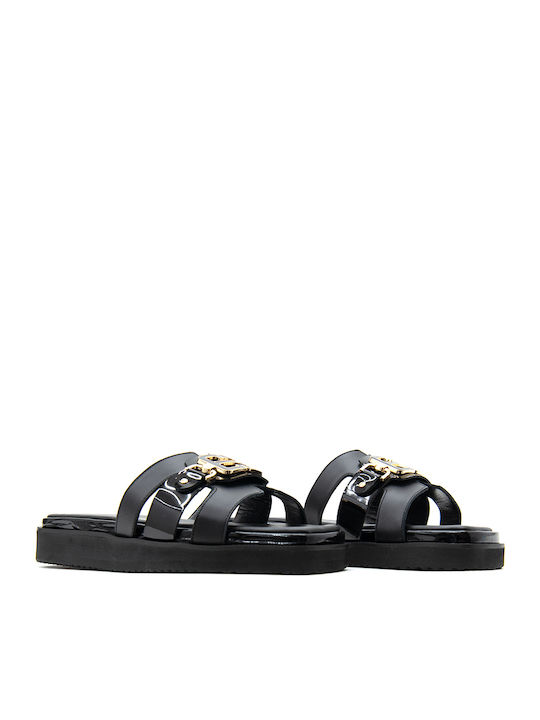 Sandale Casual Damă Din Piele Negre