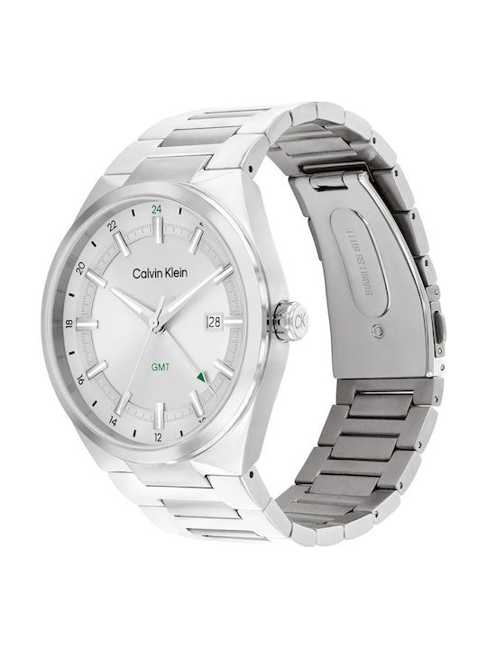 Calvin Klein Distinguish Men's Watch Battery with Silver Metal Bracelet