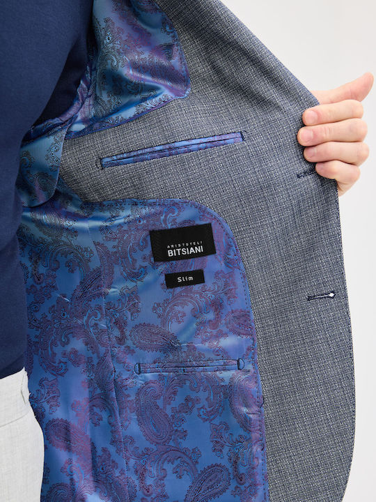 Men's Suit Jacket Slim Fit Navy Blue