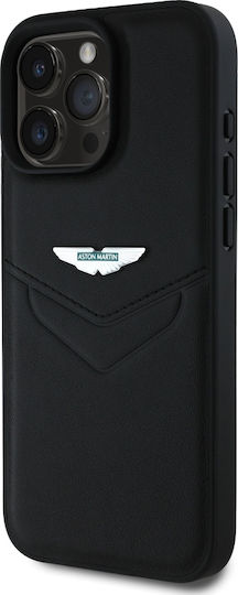 Aston Martin Racing Back Cover Δερμάτινο Μαύρο (iPhone 16 Pro)