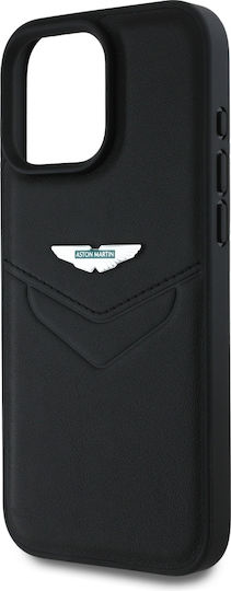 Aston Martin Racing Back Cover Δερμάτινο Μαύρο (iPhone 16 Pro)