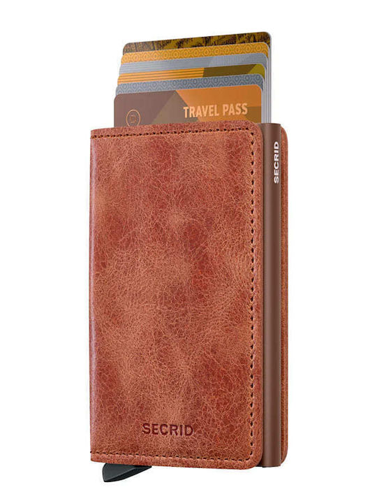 Slimwallet Мъжки Портфейл За Карти Кафяв
