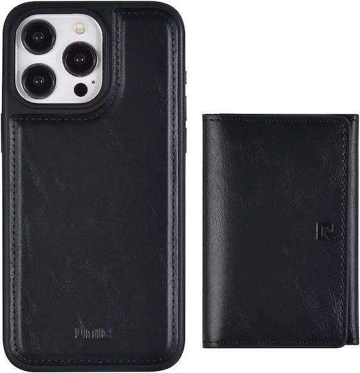 Tuniq Back Cover Plastic / Synthetic Leather Black (iPhone 15 Pro Max)