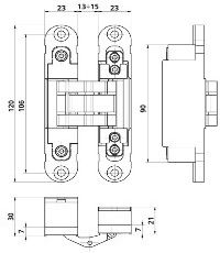 Otlav Metallic Door Hinge Λευκό