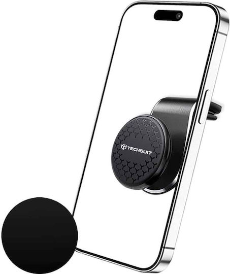 Techsuit Suport Auto pentru Telefon cu magnet Neagră