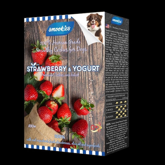 Smookies Yogurt Biscuit Dog with Strawberry 200gr