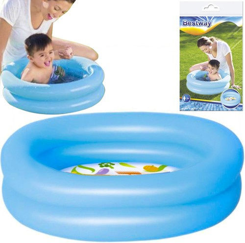 Bestway Παιδική Στρογγυλή Πισίνα 21lt Φουσκωτή 61x15εκ. Γαλάζια