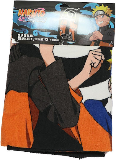 Aymax Naruto Prosoape de plajă pentru copii Negru 140x70cm