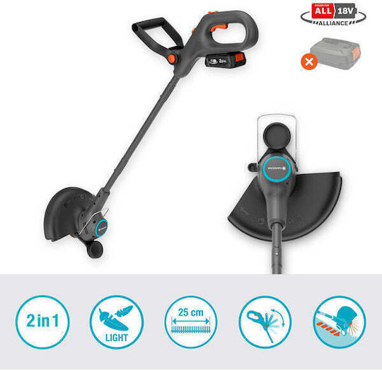 Gardena EasyTrim Χορτοκοπτικό Ώμου / Χειρός Μπαταρίας 18V Solo 2.5kg