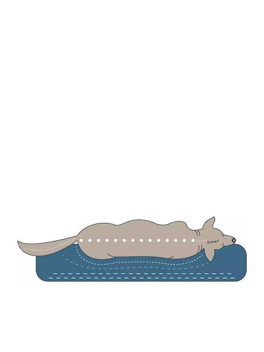 Hunter Mattress Dog Rectangle Gray 75x50cm