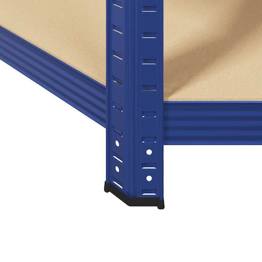 vidaXL Corner Dexion Shelf Galvanized 90x90x198cm with 5 Shelves Total Load Capacity 875kg