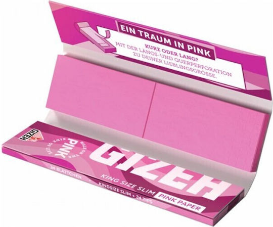 Gizeh Χαρτάκια Στριφτού Τσιγάρου Slim King Size 34 φύλλα 1τμχ