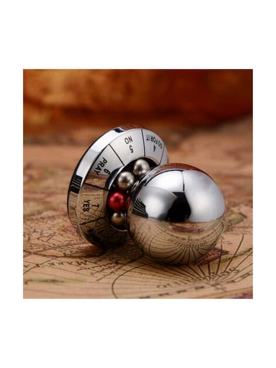 Philippi Ball Decision Maker Nickel Bürodekoration aus Metallisch 5x5x5cm in Silber Farbe