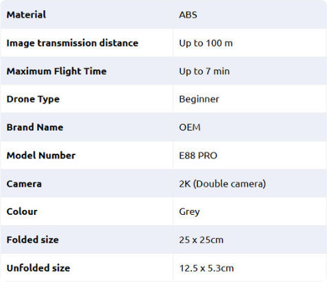 DLB E88 Pro Drone με 2K Κάμερα Grey