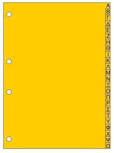 Typofix Paper Indexes for Documents A4 with Holes 24pcs
