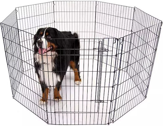 Pet Amigos Foldable Park Dog made of Metal in Black Color 61 x 61cm