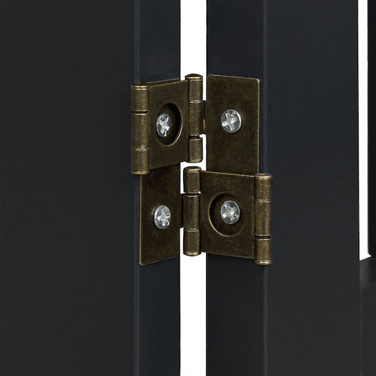 Relaxdays Divider de verandă pentru Câini de Culoare Negru 205.5 x 70 x 70cm