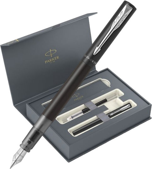Parker Vector Xl Black Ct Set Fountain Pen Free Converter 3026981336171 Nibs Fine