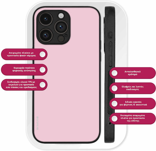 Sonique Colorbloc Back Cover Silicone Pink (Oppo Reno12 F / FS)
