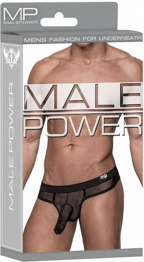 Malepower Ανδρικό Sexy String Μαύρο