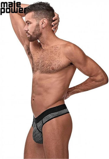 Malepower Ανδρικό Sexy String Μαύρο