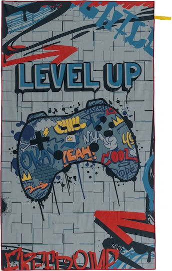 Palamaiki Beach Collection Παιδική Πετσέτα Θαλάσσης Γκρι 160x90εκ.