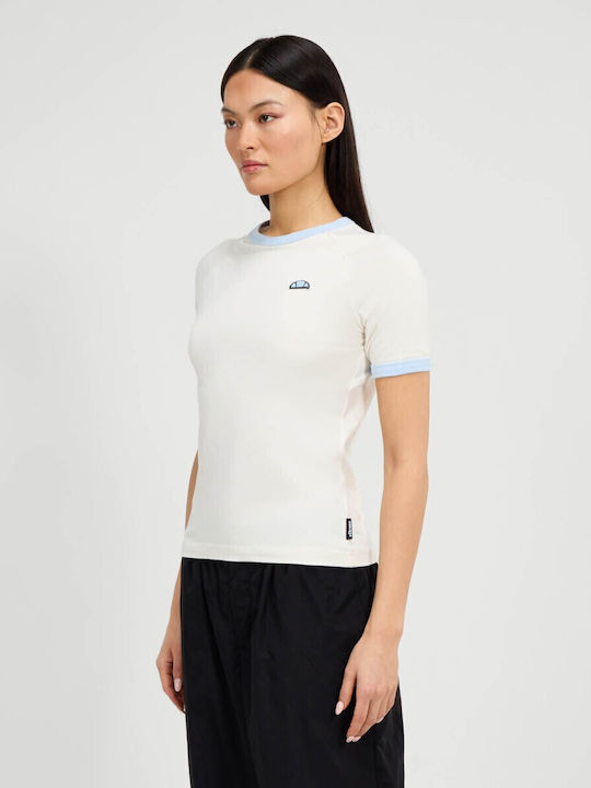 Teriasca Damen Sportlich T-Shirt Ecru