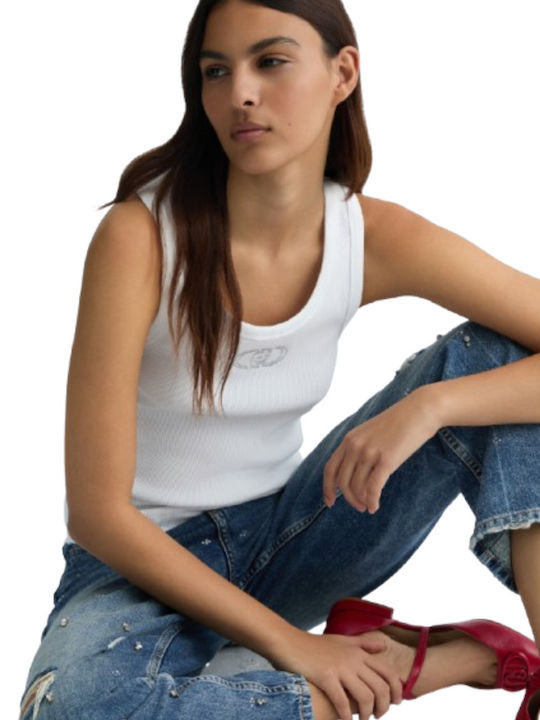 Women's Summer Cotton Sleeveless Top White