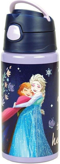 Gim Flip Kids Water Bottle Thermos Frozen Aluminium with Straw 500ml