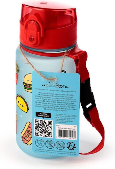 Puckator Детска Пластмасова Бутилка За Вода Foodiemals Wild Pop Top 350ml