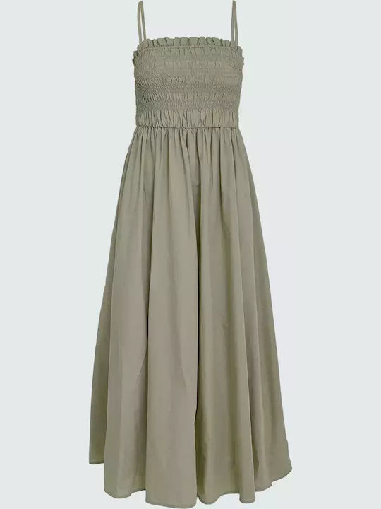 Καλοκαιρινό Maxi Φόρεμα Tea Green