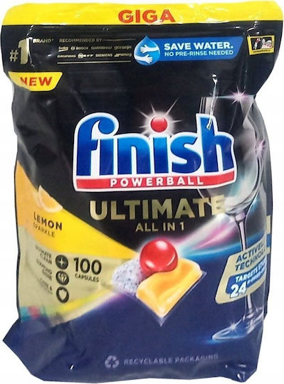 Finish Ultimate 100 Dishwasher Capsules