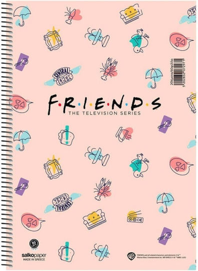 Salko Paper Spiral Notebook Ruled B5 30 Sheets 1pcs (Μiscellaneous Designs)