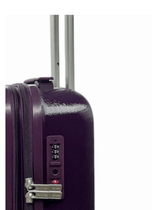 Calvin Klein Valiză De Călătorie Medie Dură Violet Cu 4 Roți Înălțime 68.5 Cm