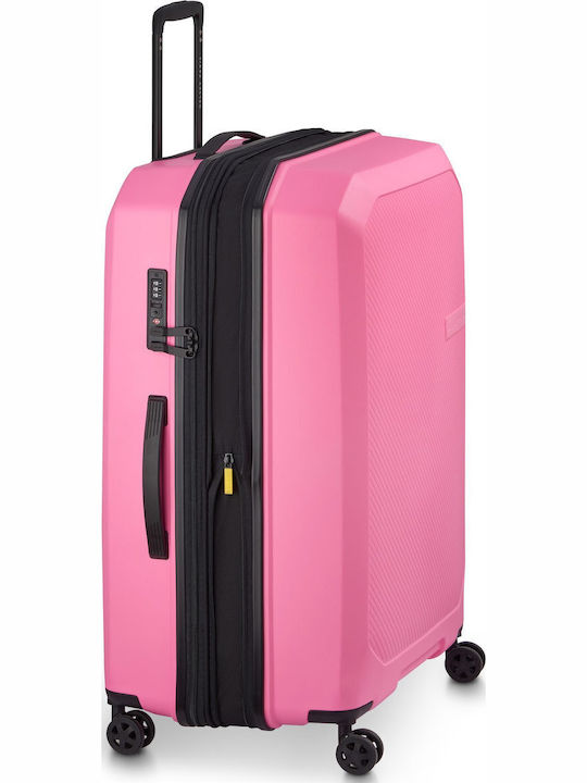 Delsey Anvers Μεγάλη Βαλίτσα Ταξιδίου Σκληρή Light Pink με 4 Ρόδες Ύψους 75.5εκ.