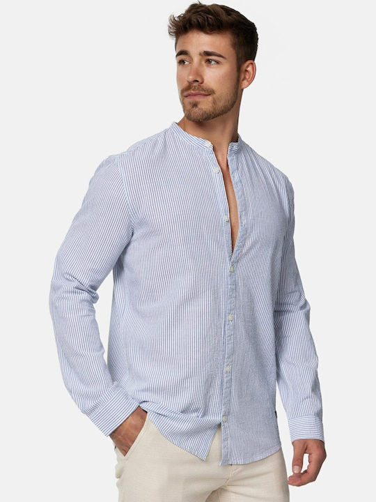 Дълъг ръкав Риза на Райета Sky blue/white