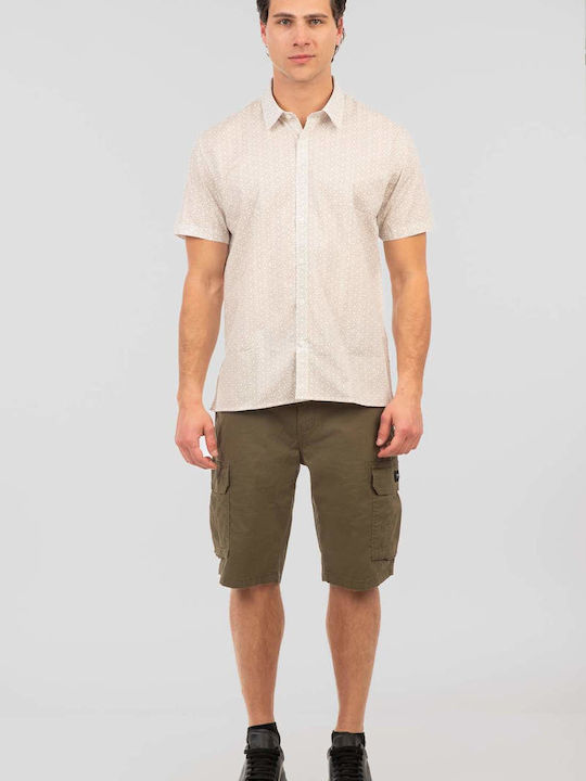 Short-sleeved Cotton Shirt White