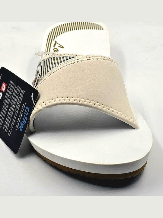 Moorea Vila Slides in Gold Color