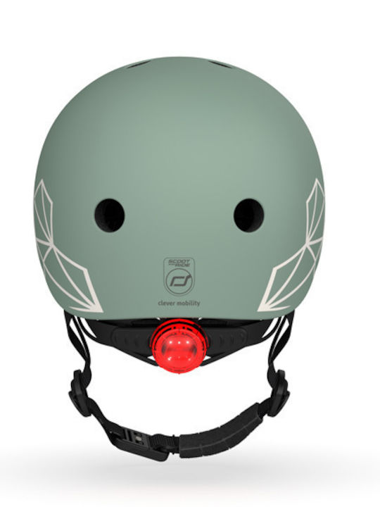 Scoot & Ride Kids' Helmet for City Bike Green with LED Light