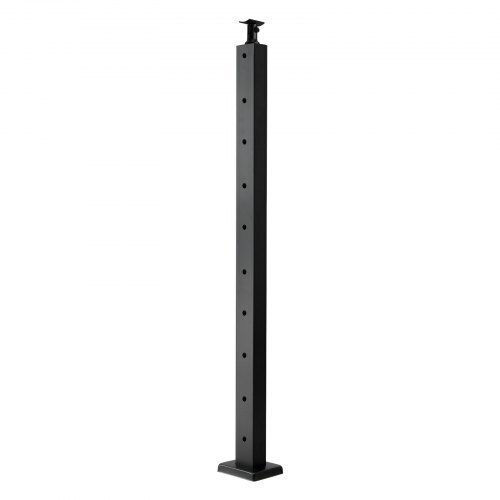 Vevor Υλικό Περίφραξης Κήπου από Ατσάλι 91.44x2.54x5.08εκ. Μαύρο