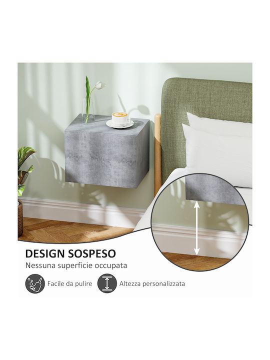 Bedside Tables Wooden Gray 2 Pieces 40x29x30cm