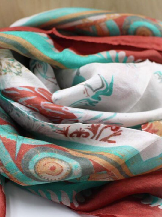 Women's Silk Scarf Multicolour